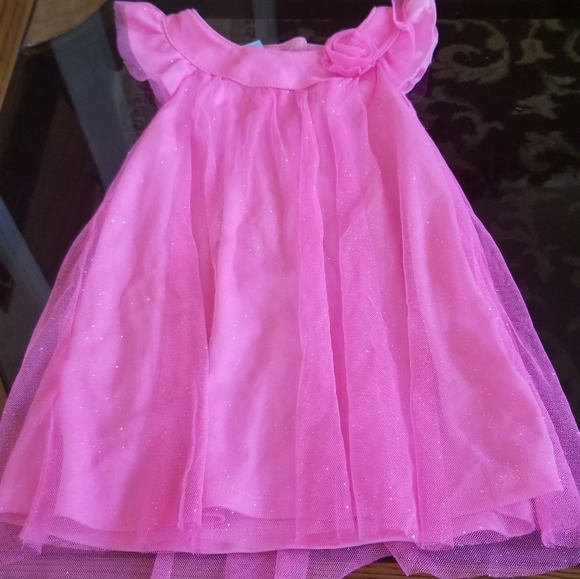 baby pink glitter dress